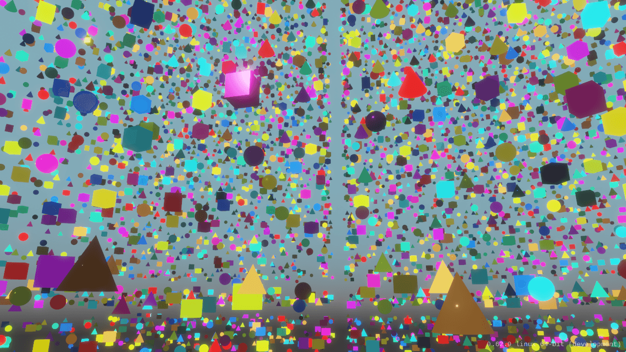 A dense Crown scene used to demonstrate renderer performance
